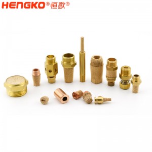 工廠直銷供應(yīng)1/8″ 1/4″ HSCQ/HSET燒結(jié)銅氣動(dòng)排氣消聲器消音器 降噪